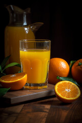 Obraz na płótnie Canvas Ai generated fresh healthy juice. 