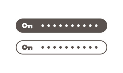 パスワード アイコン ログイン ベクターイラスト