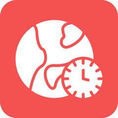 Vector Design Time Zone Icon Style