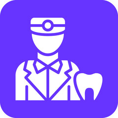 Vector Design Male Dentist Icon Style