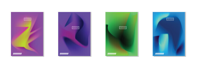 collection of abstract backgrounds with beautiful gradation colors, colorful backgrounds for poster flyer banner backdrop.vertical banner.cool fluid background vector illustration.