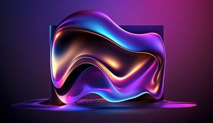 Modern Abstract Background, Gradient design element for backgrounds, banners, wallpapers, posters and covers. Generative AI
