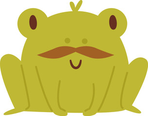 Cute father frog