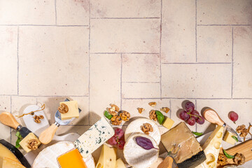 Different sorts of cheese