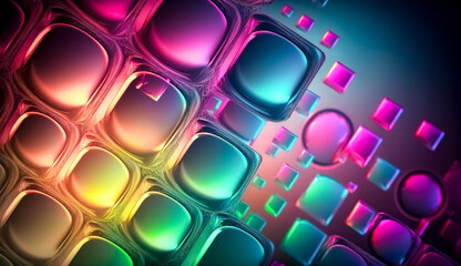 Modern Colorful Abstract Background, Gradient design element for backgrounds, banners, wallpapers, posters and covers. Generative AI