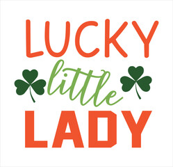 Fototapeta premium Lucky Little Lady SVG DESIGN