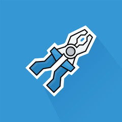 Illustration of Pilers in Flat Deisng