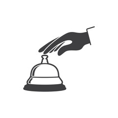 illustration of hotel bell, vector art.