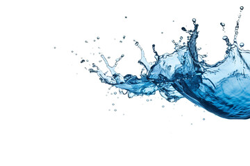 water splash isolated on white. generative ai