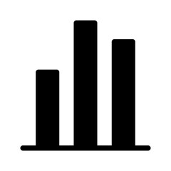 icon chart, graph, chart bars, currency chart. editable file and color