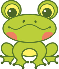 Doodle Frog Cartoon Illustration