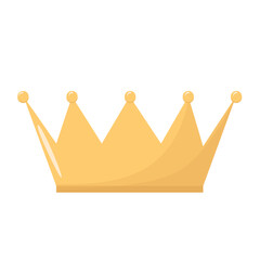 King crown isolated. Vector illustration.