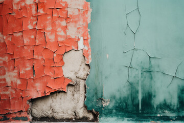 peeling paint on a wall. generative ai