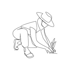 Farmer vector illustration