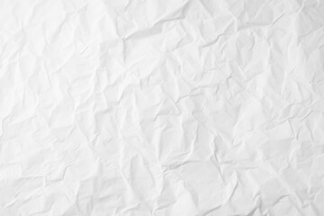 Design space white crumpled paper textured background. Created with Generative AI Technology