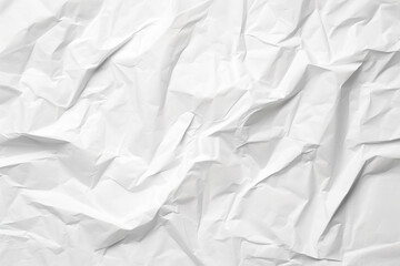 Obraz premium Design space white crumpled paper textured background. Created with Generative AI Technology