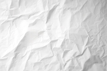 Design space white crumpled paper textured background. Created with Generative AI Technology