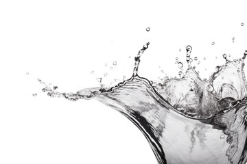 water splash isolated on white. generative ai