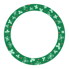 Frame with clover leaf pattern. Perfect for St. Patrick's Day.