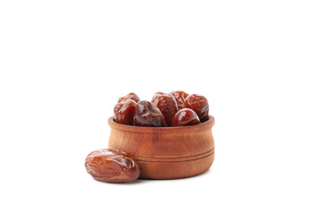 Concept of sweet and tasty food - dates, isolated on white background