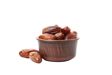 Concept of sweet and tasty food - dates, isolated on white background