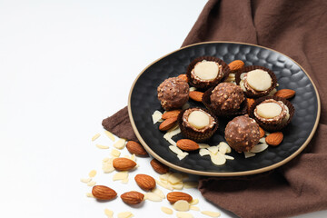 Delicious sweet food - marzipan, composition for sweet food concept