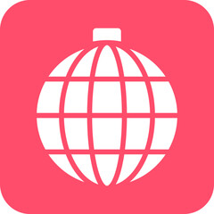 Vector Design Disco Ball Icon Style