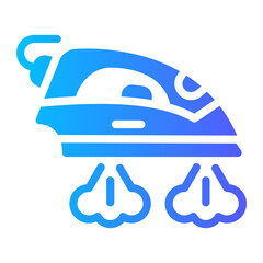 steam iron gradient icon