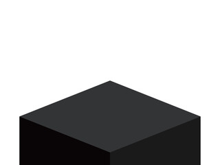 シンプルな黒ブロックの床