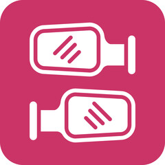 Vector Design Side Mirror Icon Style