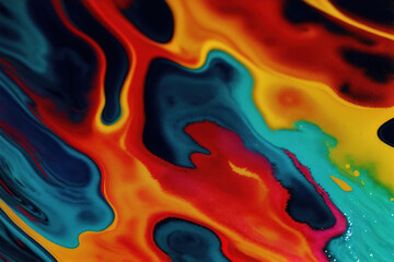Obraz premium Abstract background texture iridescent bursts, swirling shapes, generative ai.