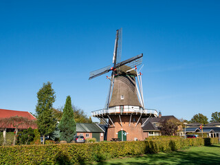 Fototapeta na wymiar Windmill De Vier Winden in Weerselo, Overijssel, Netherlands