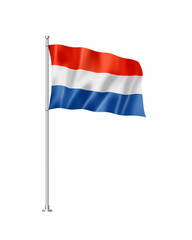 Netherlands flag isolated on white
