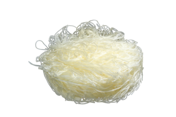 One dry glass rice noodles on a transparent background stock PNG photo