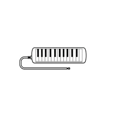 Melodica icon isolated vector graphics