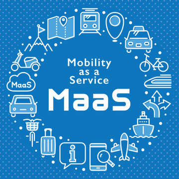 MaaS (Mobility as a Service)　ロゴ