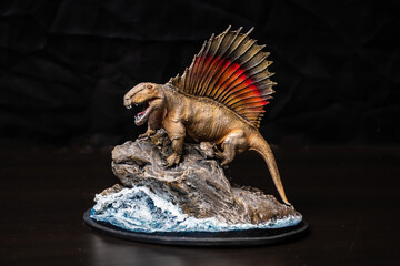 Dimetrodon   dinosaur  in the dark