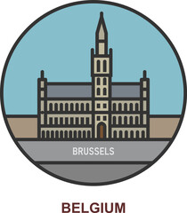 Brussels. Cities and towns in Belgium