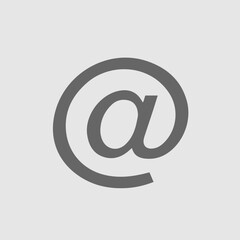 Email vector icon EPS 10. At sign.