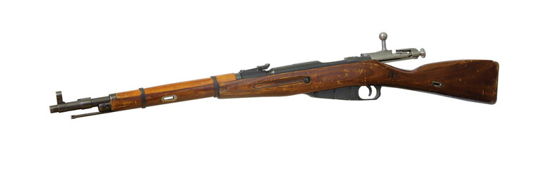 militarii rifle on transparent background