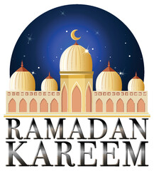 Ramadan Kareem Poster with Traditional Islamic Elements