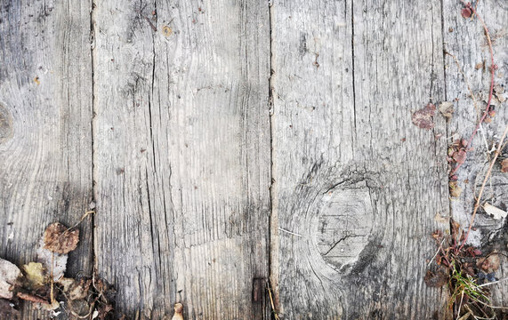 Szare drewniane deski tło