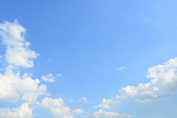 white cloud on blue sky, natural background