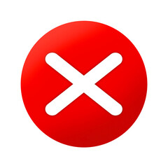 Obraz premium red cross button