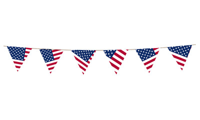 Hanging flag decorated with American national pattern transparency