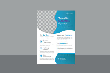 Obraz premium business flyer template
