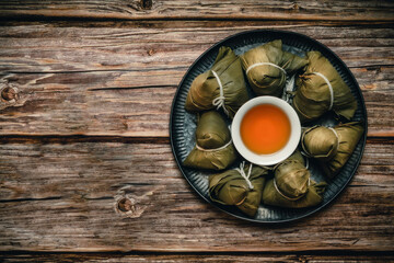 Zongzi is a must-eat food for Chinese Dragon Boat Festival