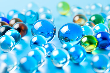 ビー玉の写真素材