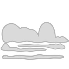 Simple Cloud Vector Element