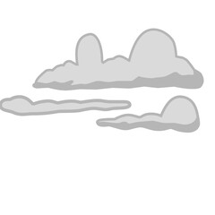 Simple Cloud Vector Element